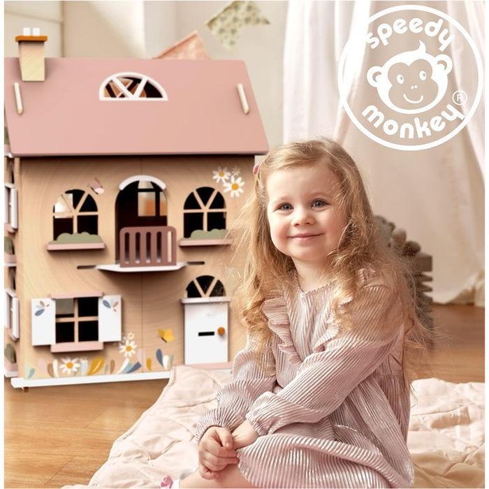 Speedy Monkey Doll House Living Room Set with Character