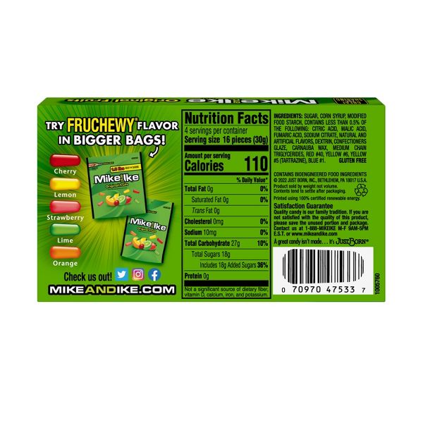 Mike and Ike Original Fruits Chewy Assorted Candy - 4.25oz