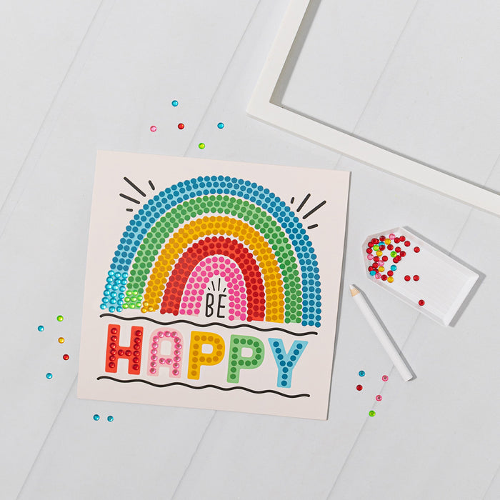 Little Yellow Bicycle Rainbow & Blooms Gem Art Kit