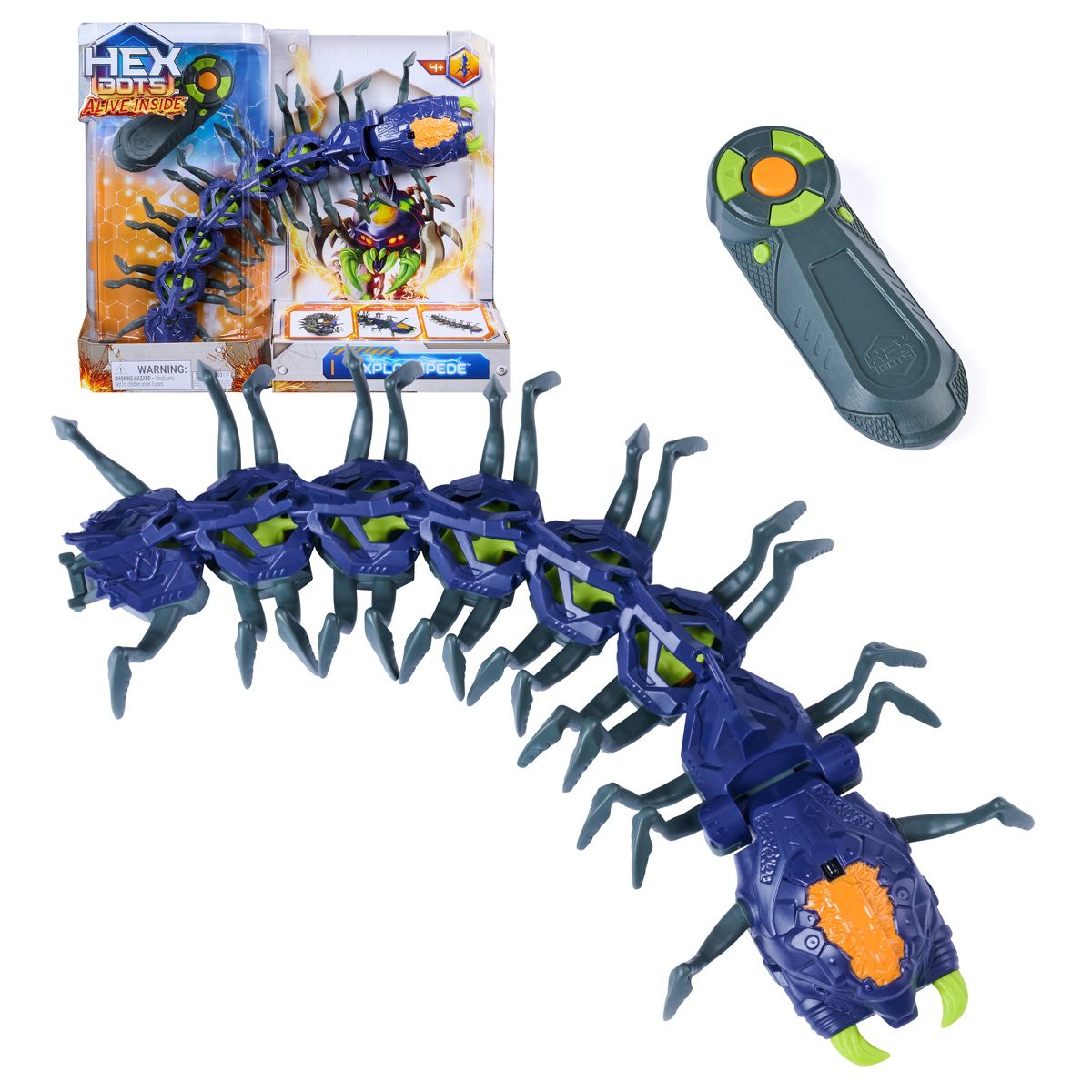 HEX BOTS Explodapede Remote Control Centipede Animal Figure