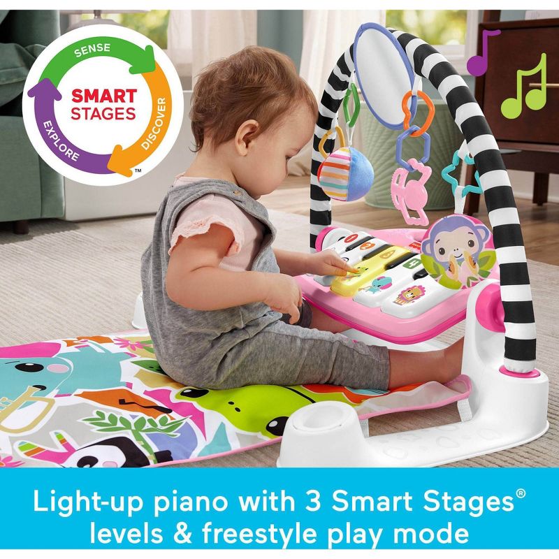 Fisher-Price Glow & Grow Kick & Play Piano Gym Toy