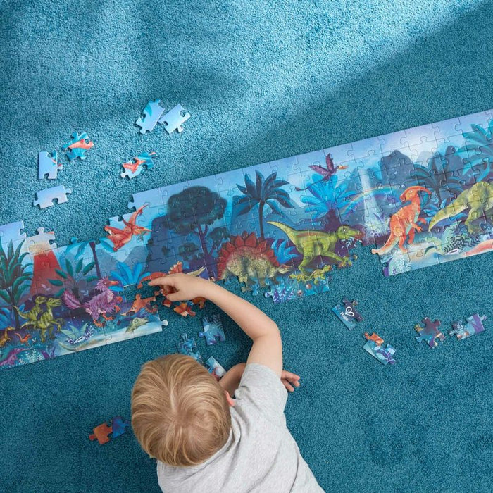 Hape Giant 59" Glow-in-the-Dark Dinosaur 200-Piece Floor Puzzle