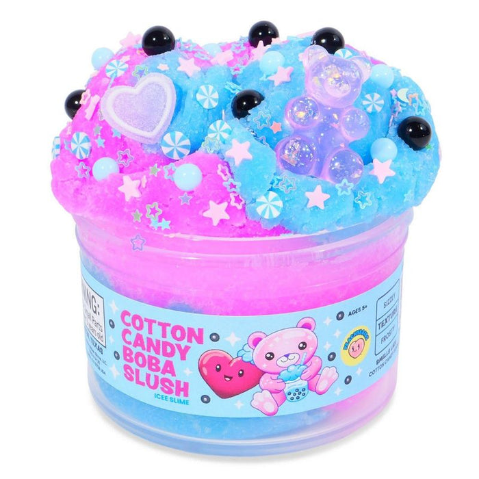 PeachyBbies Cotton Candy Boba Slush Slime and Putties