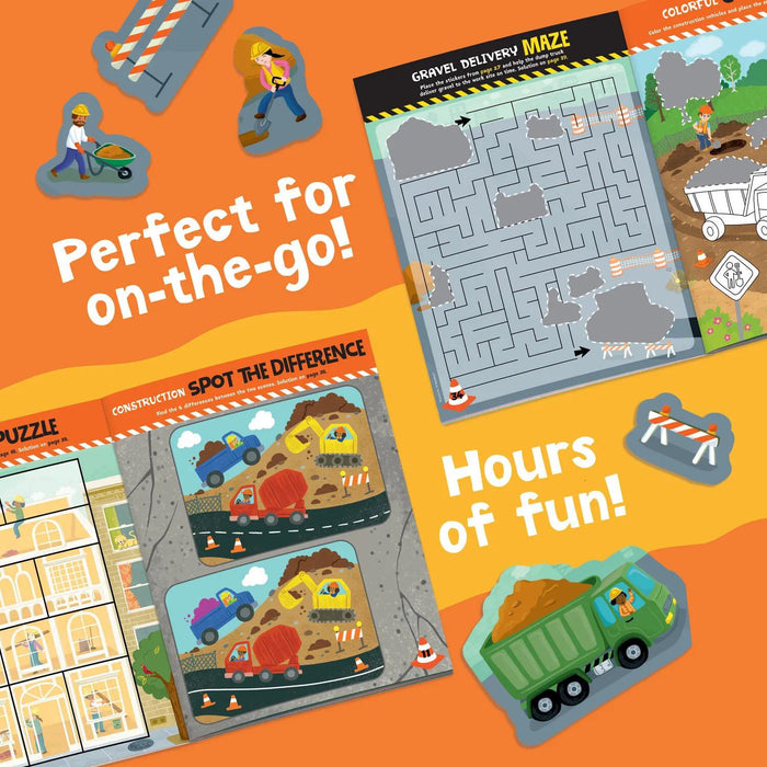 Peaceable Kingdom Build It! Construction Sticker Activity Book
