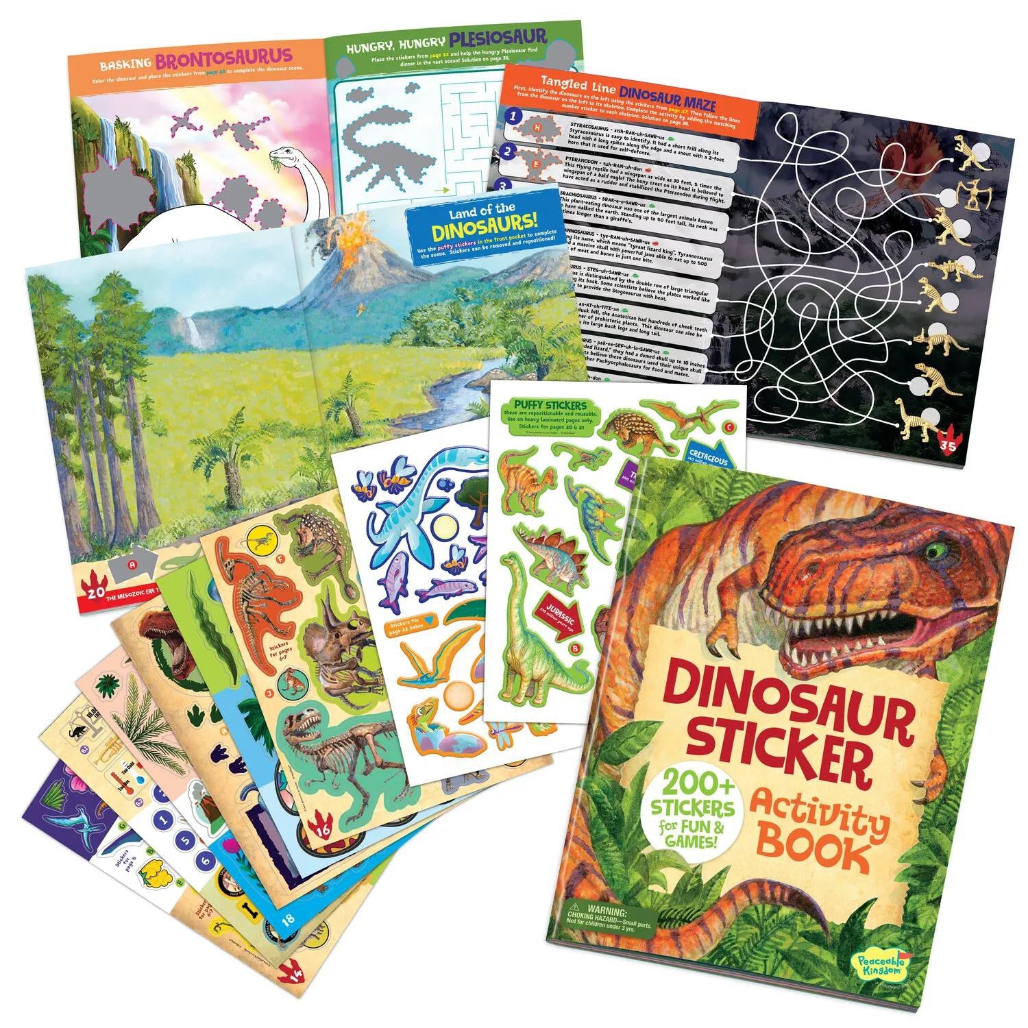 MindWare Dinosaur Sticker Activity Book with 200+ Stickers