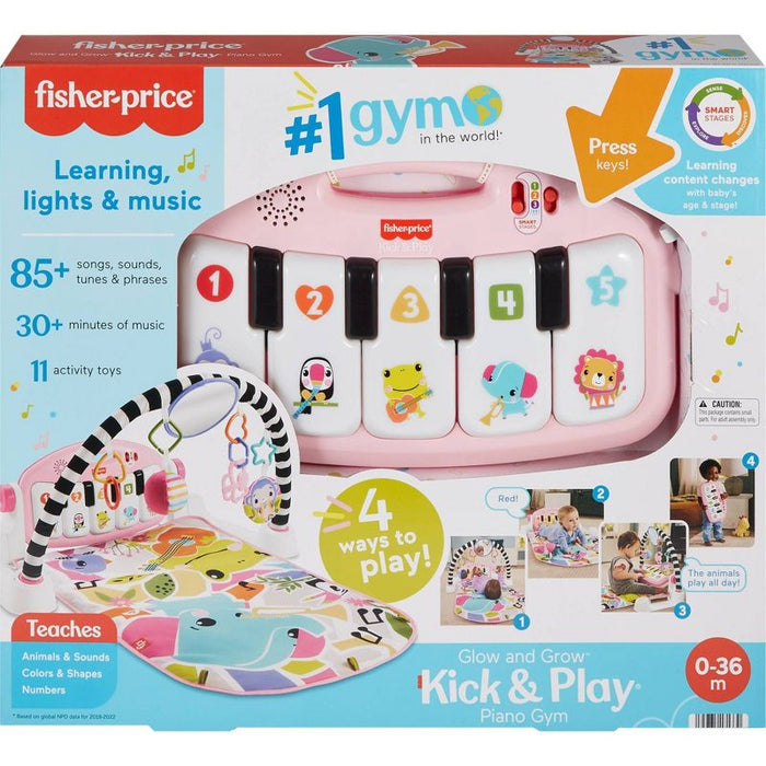 Fisher-Price Glow & Grow Kick & Play Piano Gym Toy