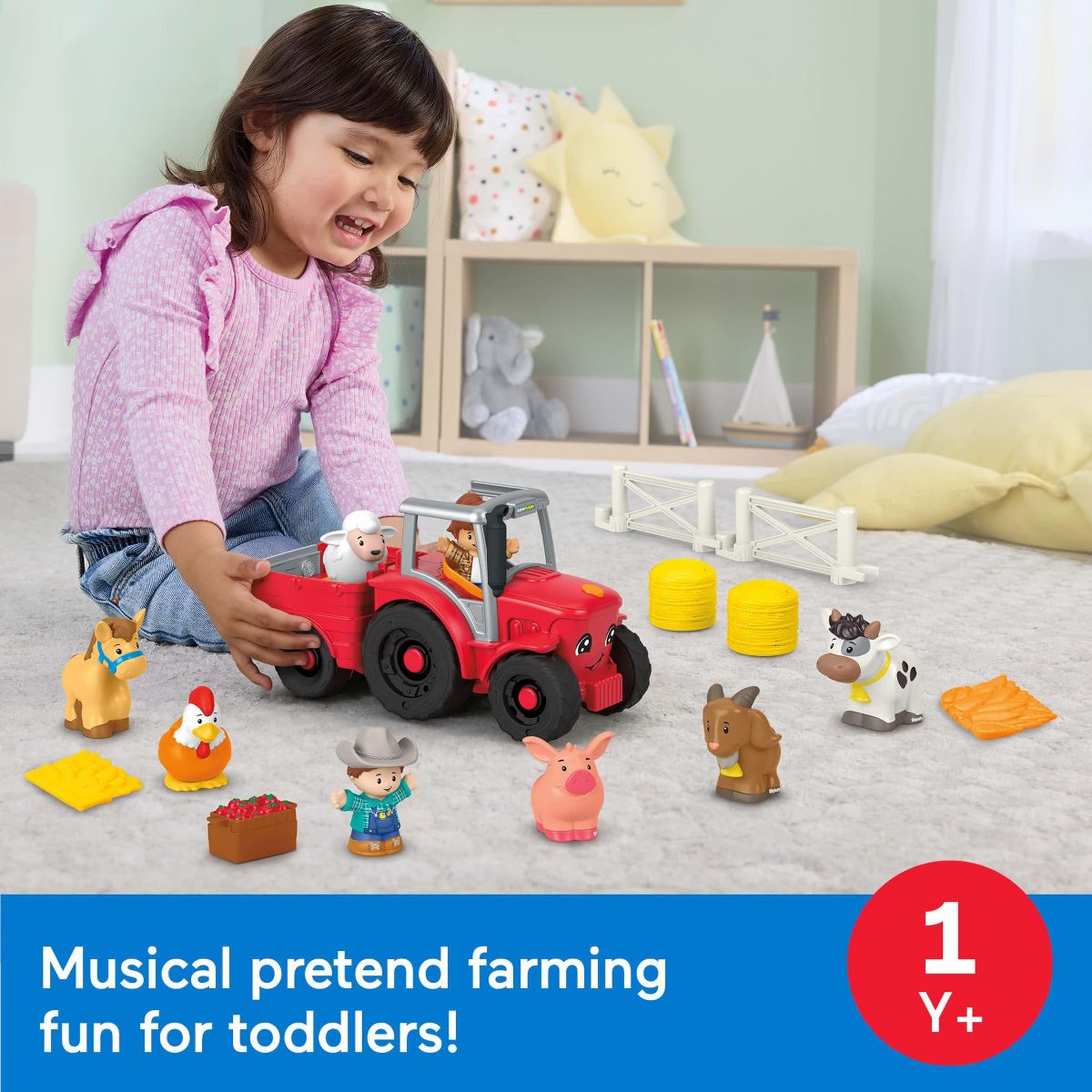 Fisher-Price Little People Caring for Animals Tractor Gift Set