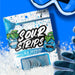 Sour Strips Blue Raspberry Chewy Candy 3.4 oz