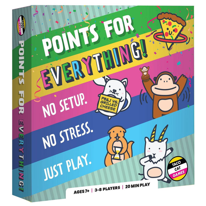 Taco Cat Games Points For Everything Family Party Board Game