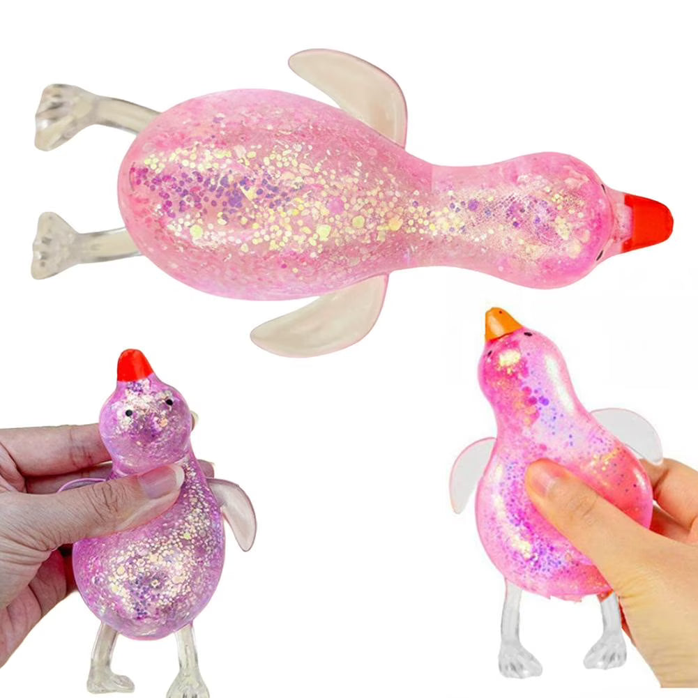 ORB Sugar Swaps Goose Glitter Sensory Squish Toy 3-Inch