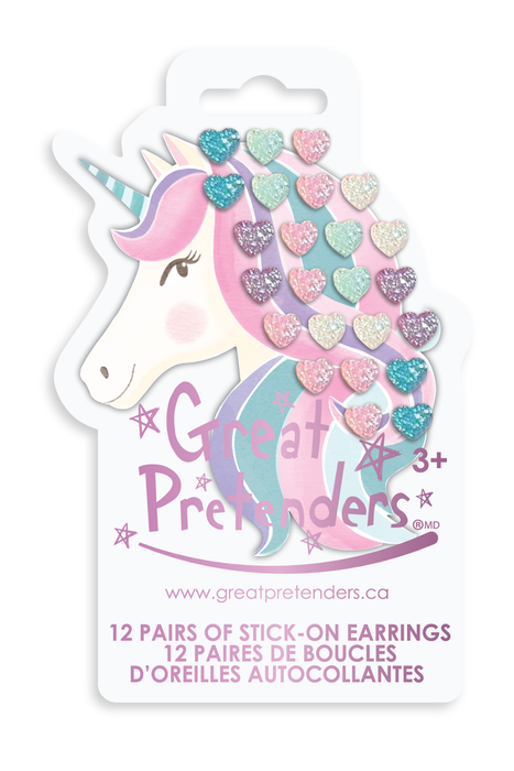 Rhinestone Royalty Stick On Earrings