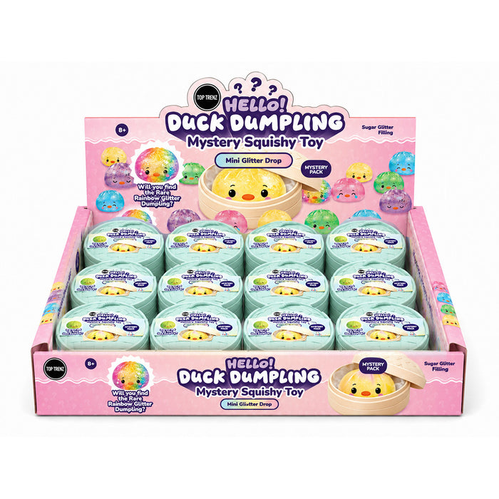 Kids Hello Duck Dumpling Mystery Sugar Glitter Mini Squishy Toy