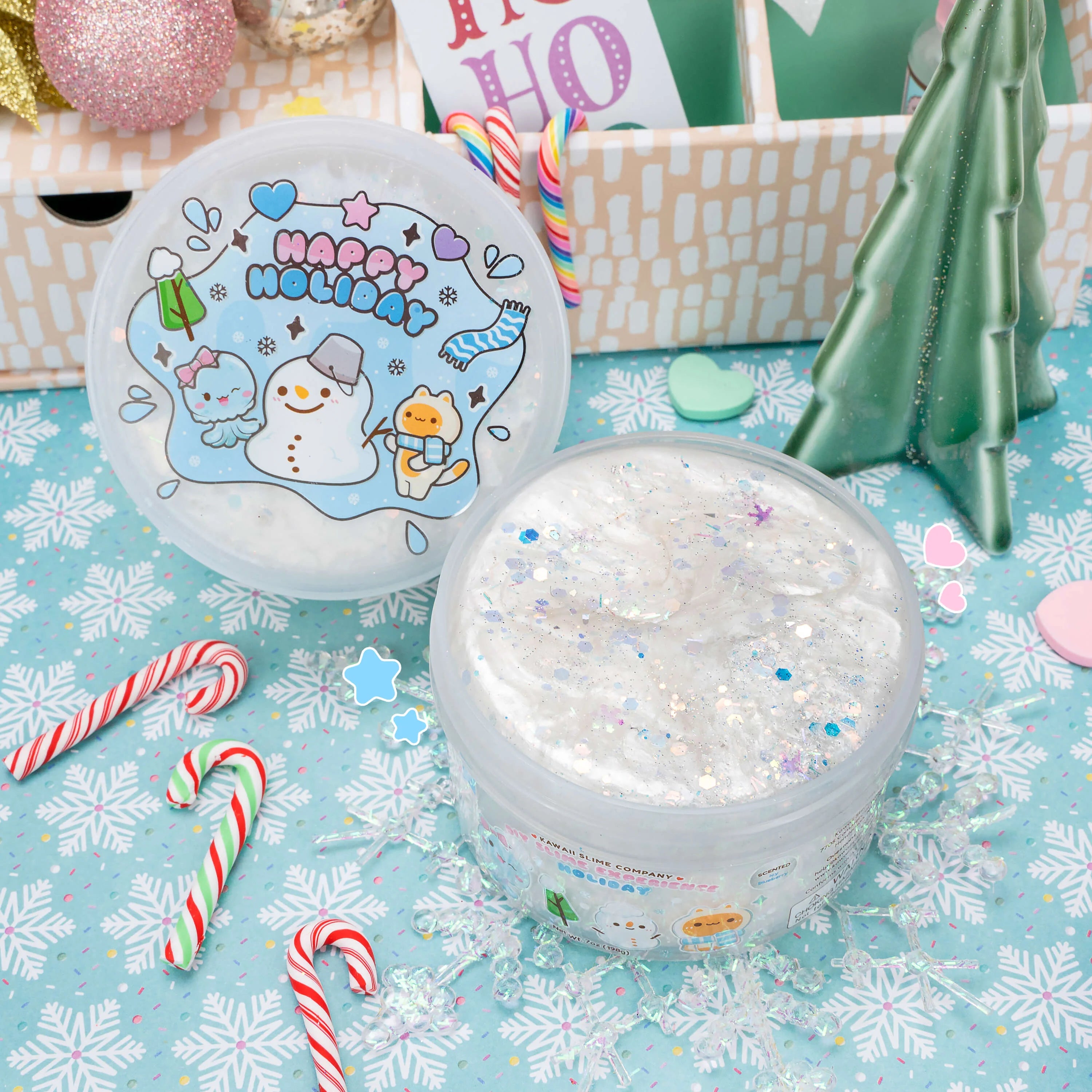 Clear Slime Holiday Edition - WHITE