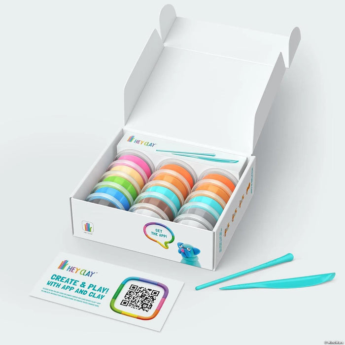 Hey Clay Dog Buddies Air-Dry Modeling Clay Set with Interactive App