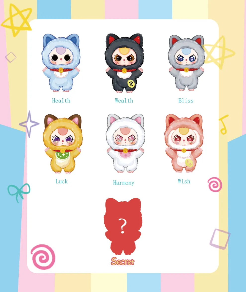 BABY THREE Billionaire Cat Mystery Soft Toy Blind Box