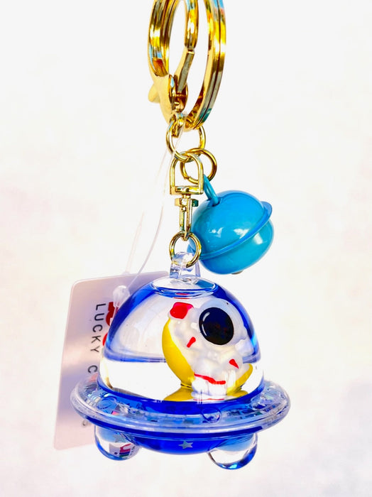 Astronaut UFO Keychain