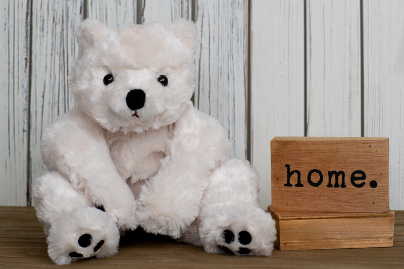 Antonio Baby Polar Bear Plush Toy: Soft, Huggable 16-inch Stuffed Animal