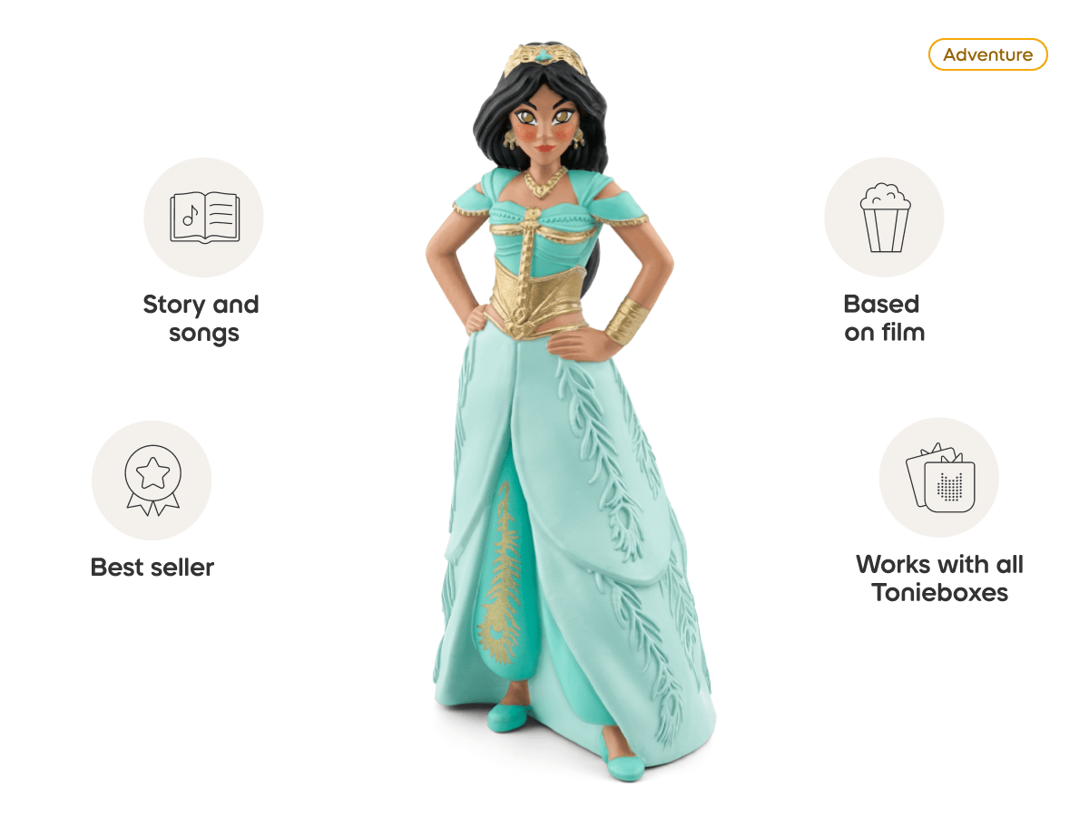 Disney Aladdin Princess Jasmine Tonie Audio Play Figurine for Kids
