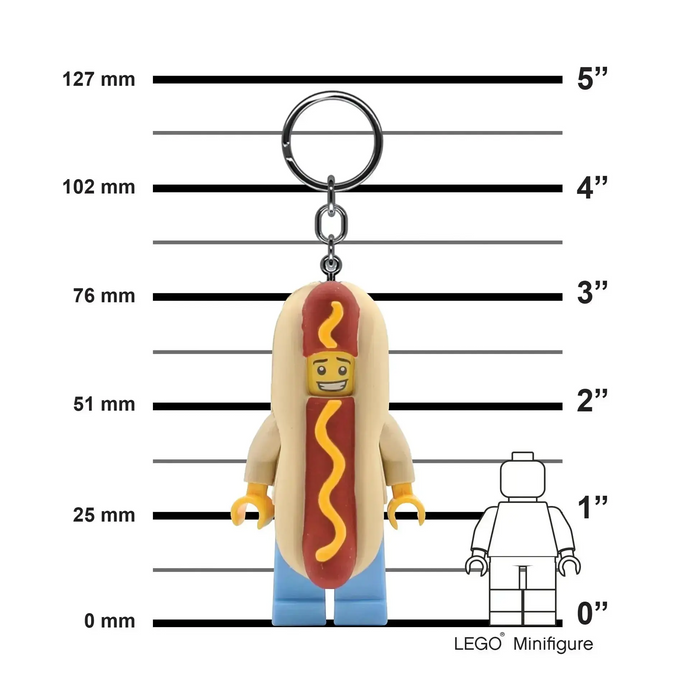 LEGO Hot Dog Man Keychain Light KE119H