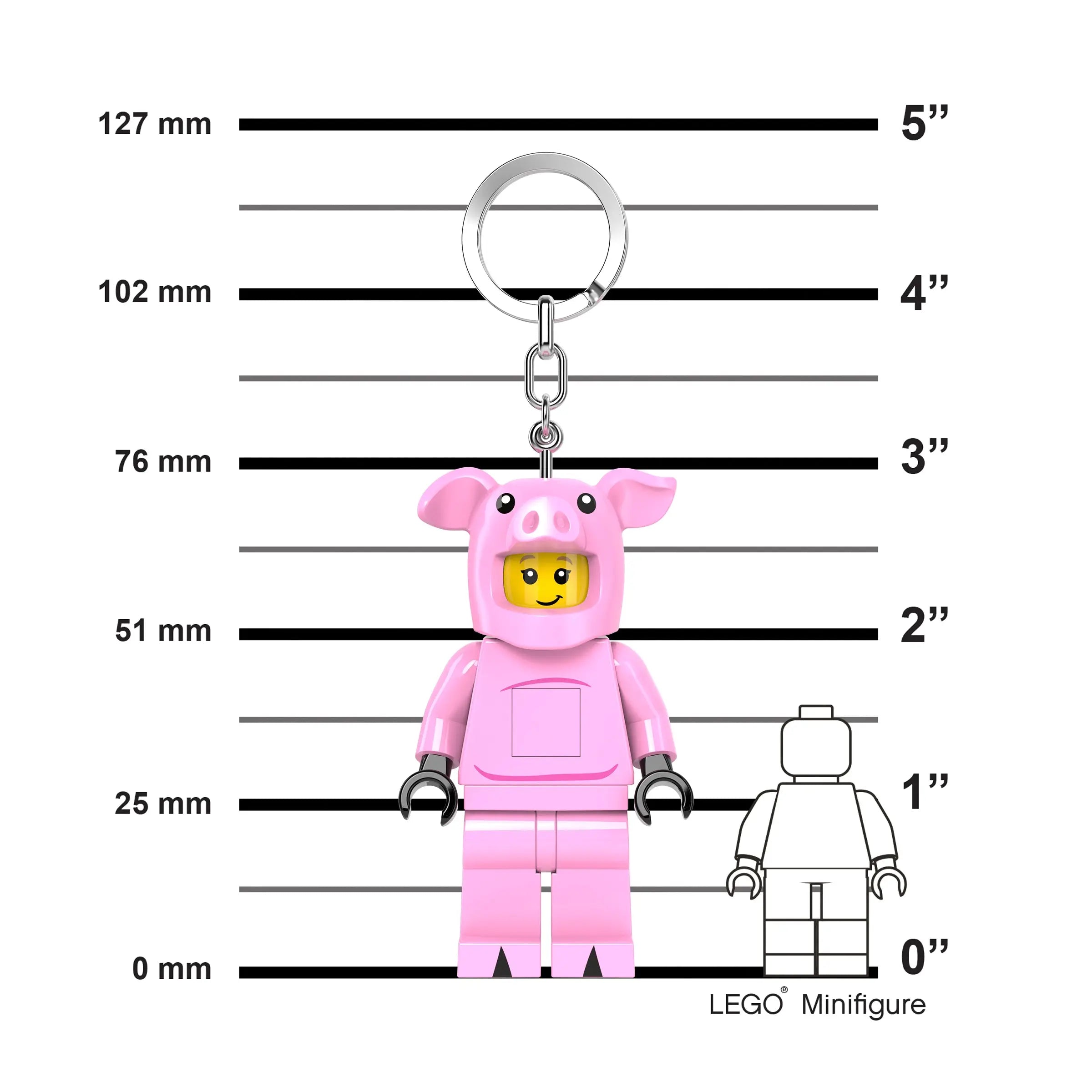 LEGO Piggy Girl Keychain Light KE212H