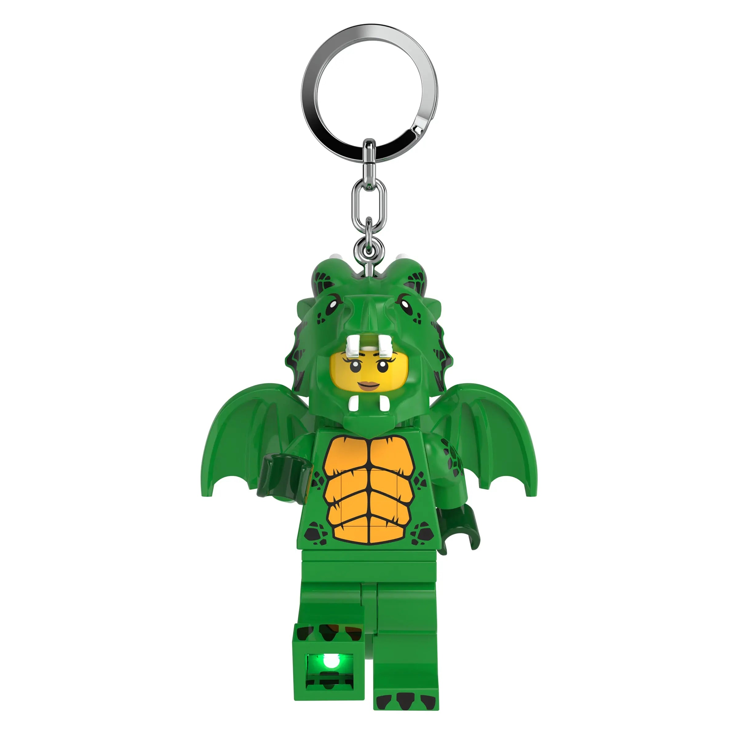 LEGO Green Dragon Costume Girl Keychain Light KE224H