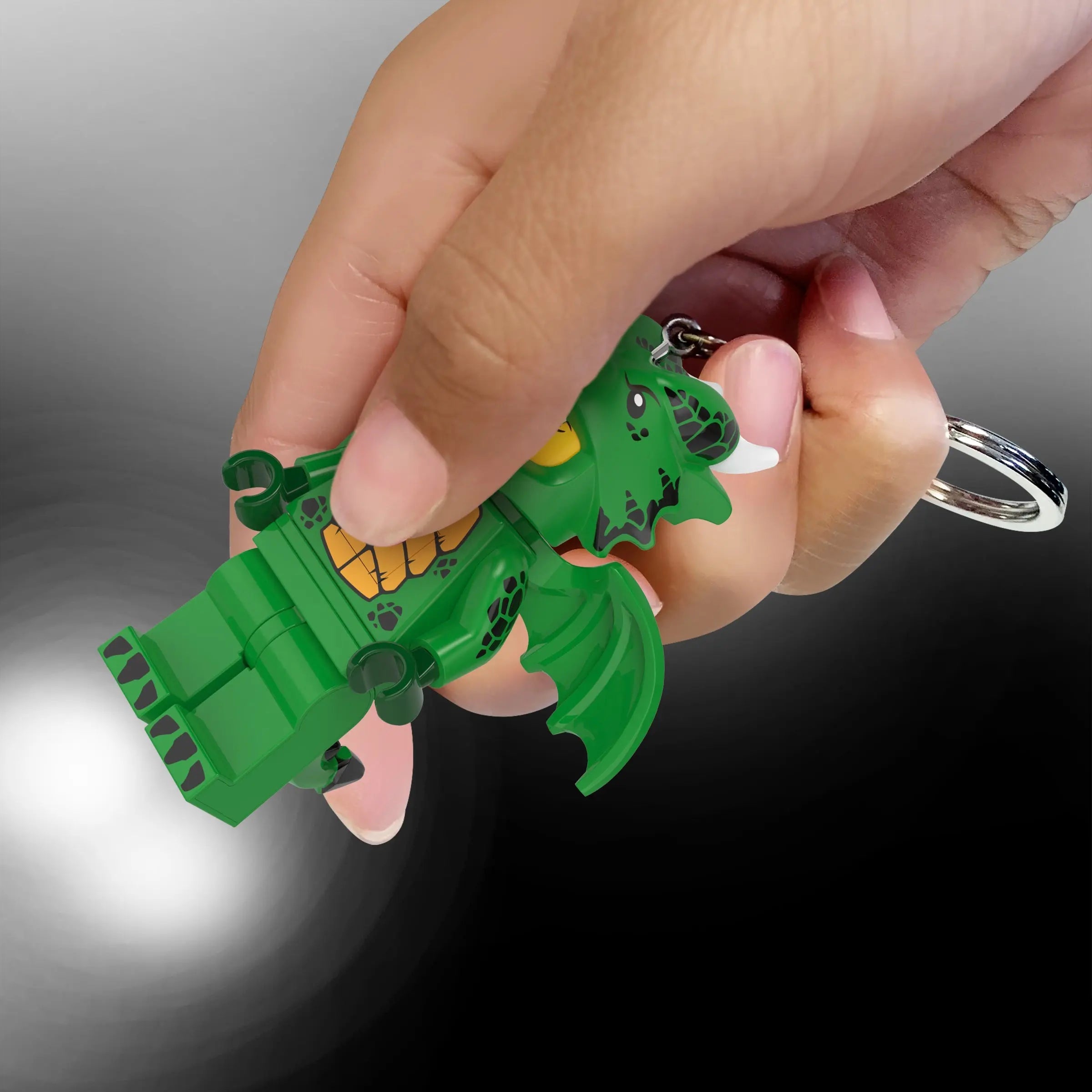 LEGO Green Dragon Costume Girl Keychain Light KE224H