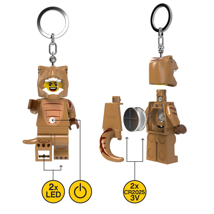 LEGO T-Rex Costume Fan Keychain Light KE237H