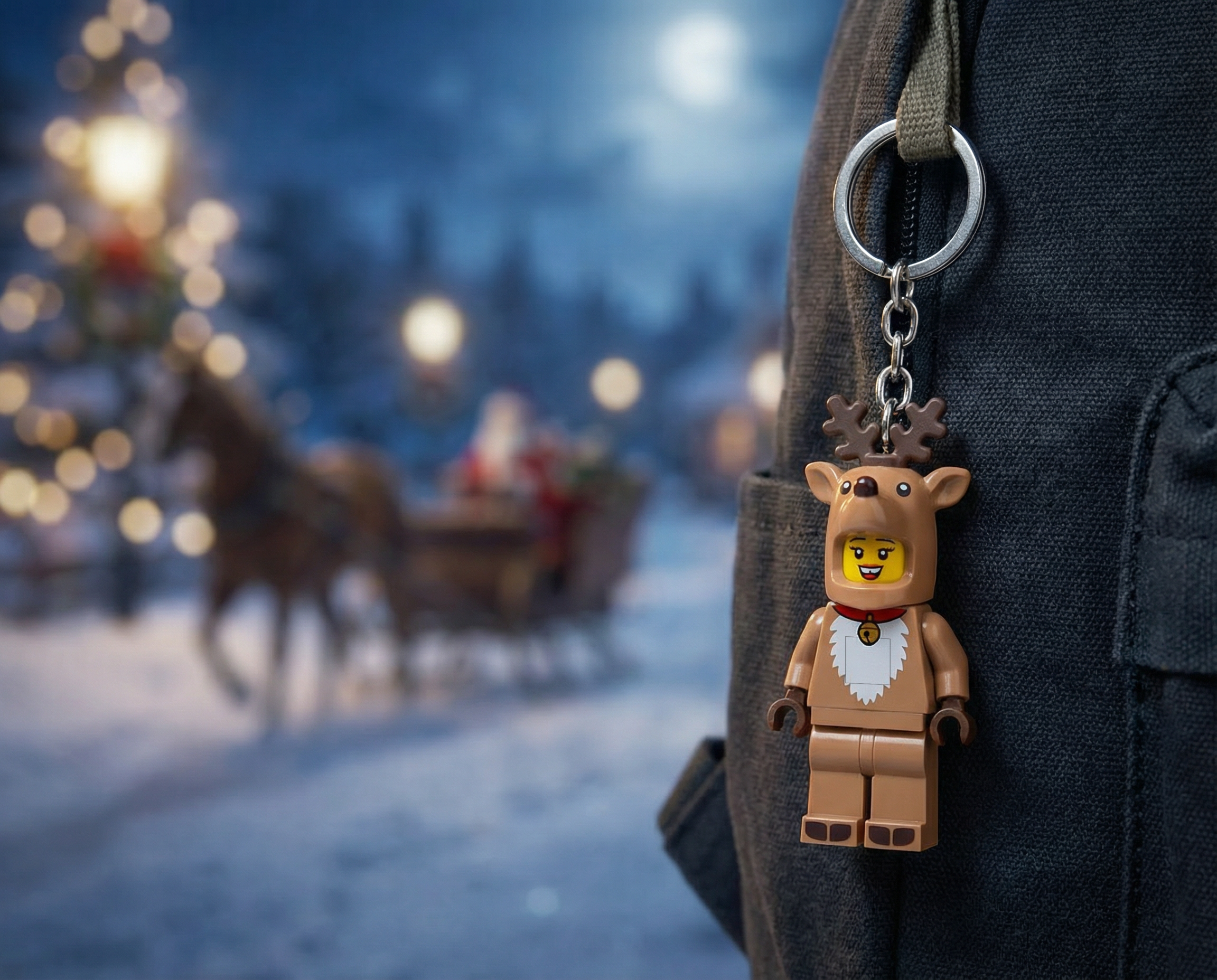 LEGO Minifigures Reindeer Costume Keychain Light KE260H