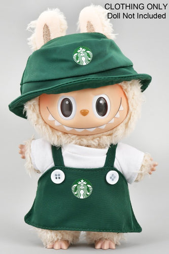 Labubu Starbucks Barista Outfit