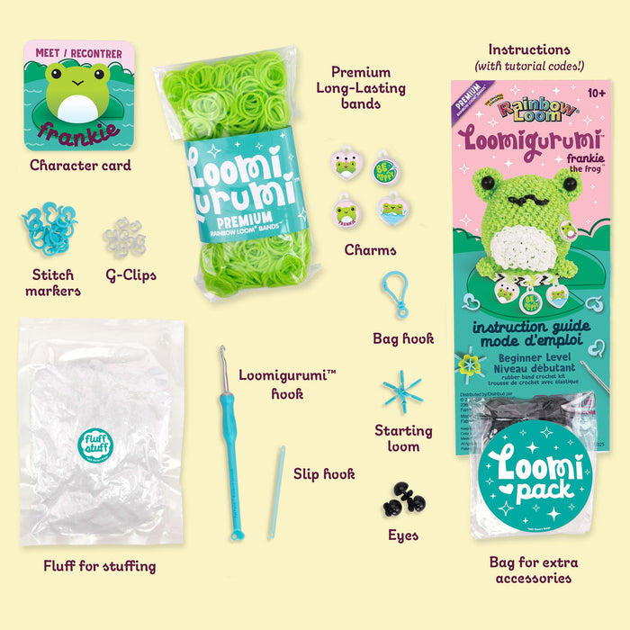 Rainbow Loom Loomigurumi Frog Craft Kit