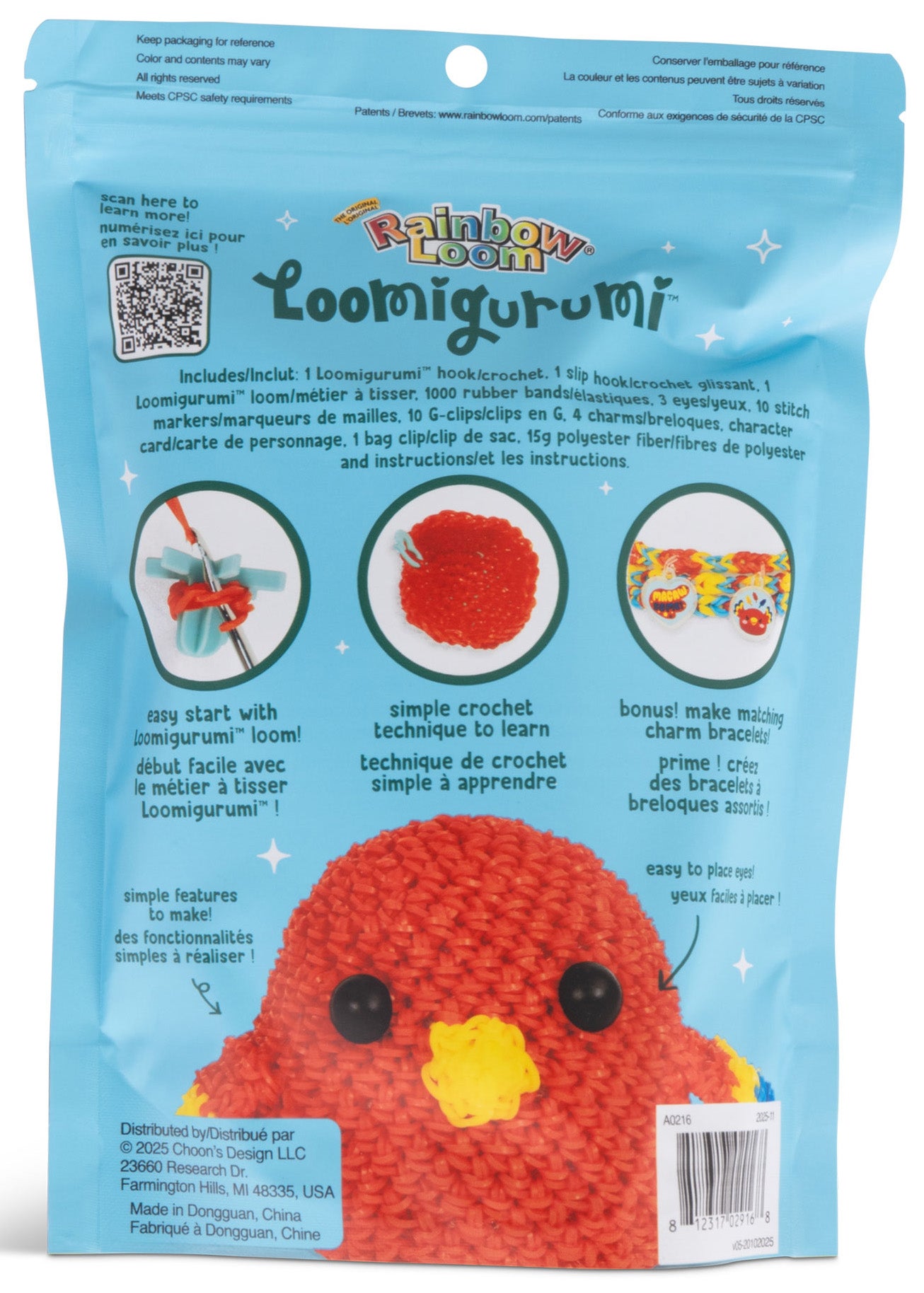 Rainbow Loom Loomigurumi Parrot Craft Kit