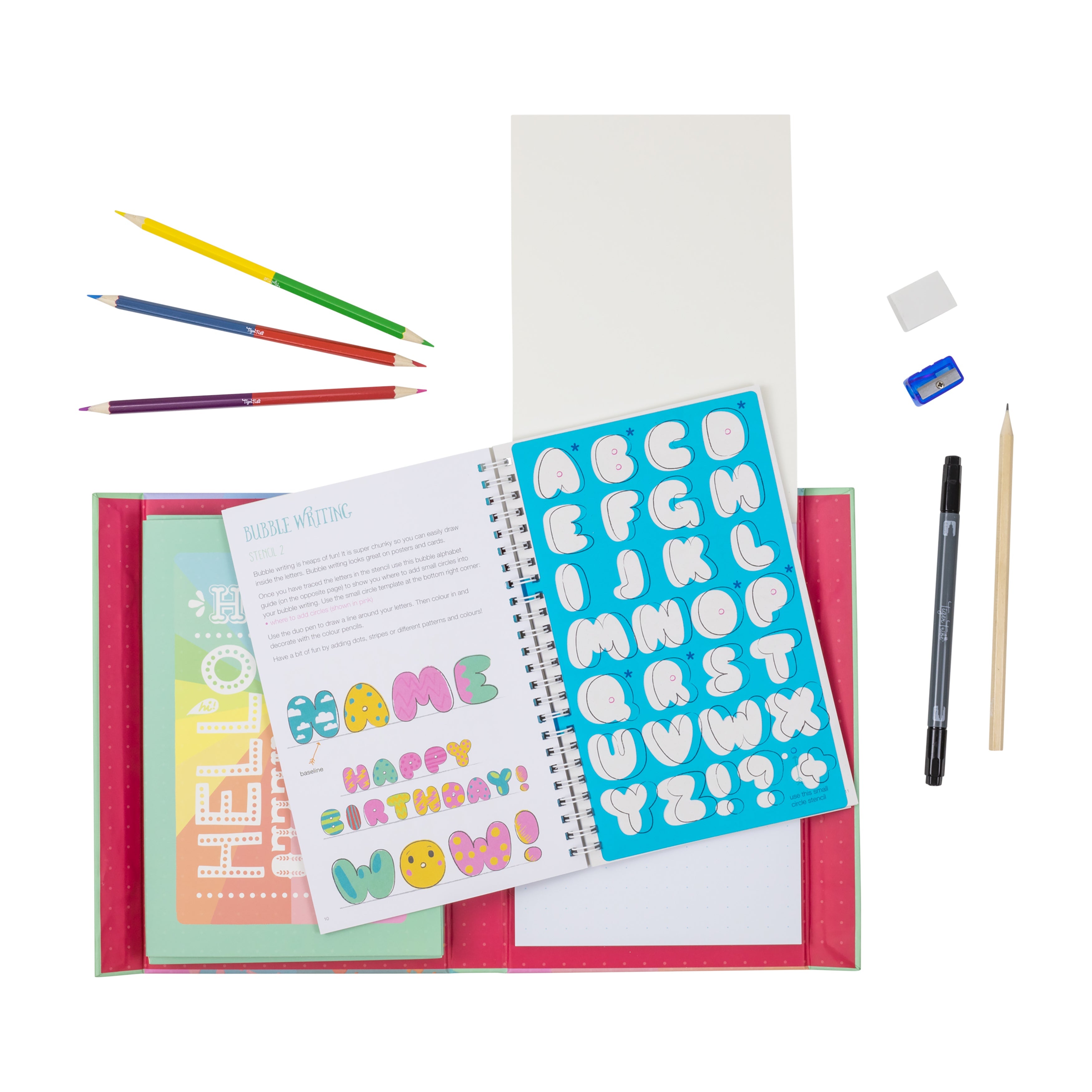 Tiger Tribe Lovely Book of Lettering Creative Activity Kit
