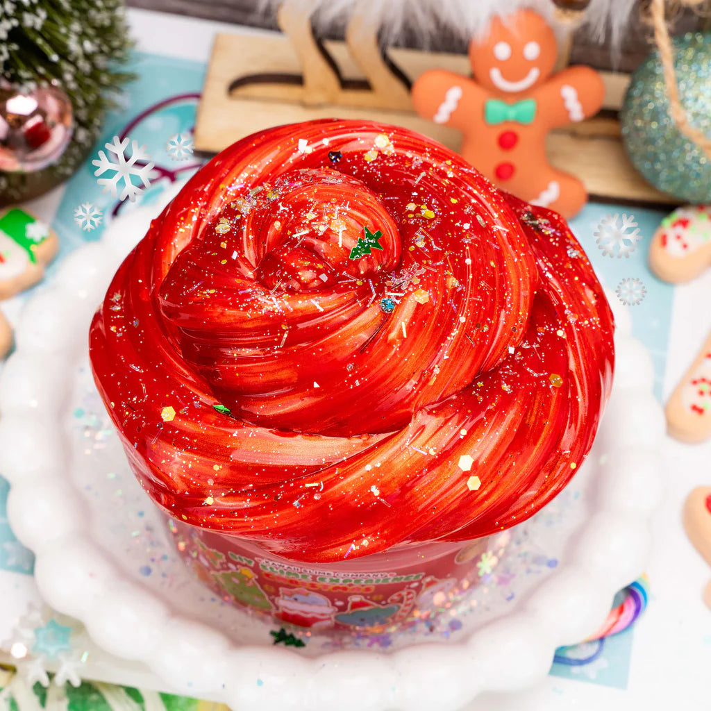 Clear Slime Christmas Edition - RED