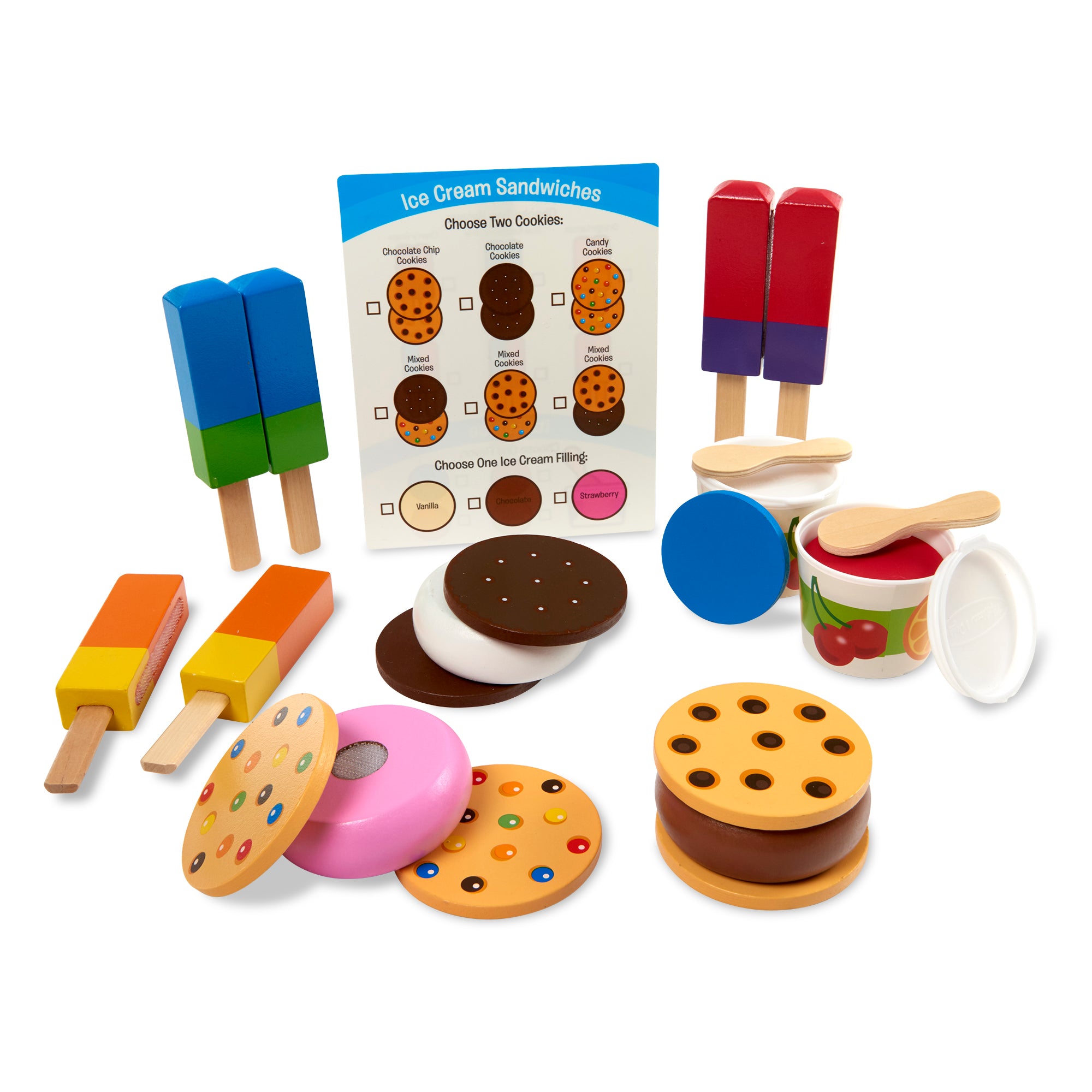 Melissa & Doug Frozen Treats Play Set 24 Pieces