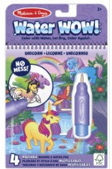 Melissa & Doug Water WOW Reusable Coloring Book Unicorn Theme