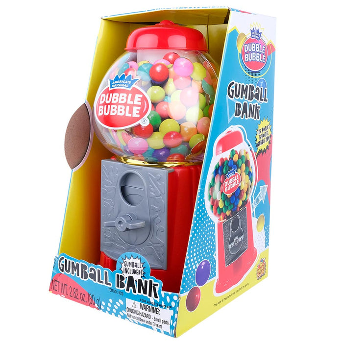 Dubble Bubble 8.5-Inch Classic Gumball Bank with Gumballs