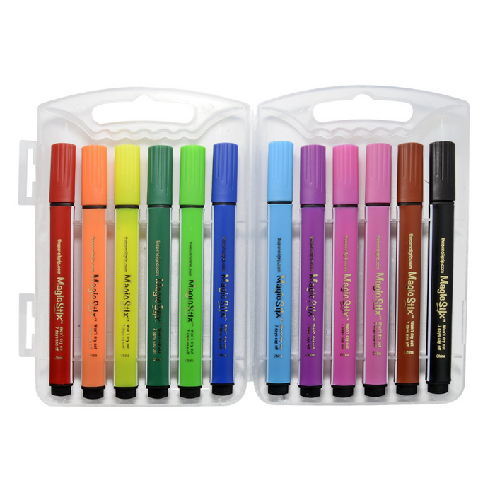 The Pencil Grip Magic Stix Triangular Washable 12-Pack Markers
