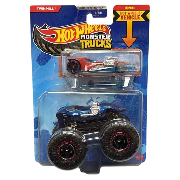 Mattel - Hot Wheels Monster Truck & Car - RAMBLIN' WRECKER