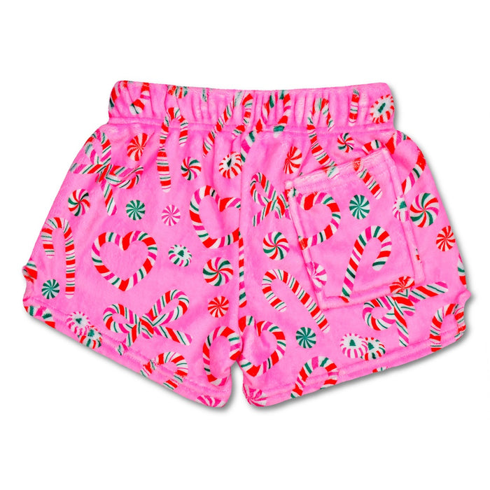 Merry Mint Plush Shorts - Medium