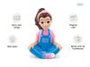 Ms. Rachel Toniebox 2 Sky Blue Starter Set: Screen-Free Interactive Audio Player for Kids