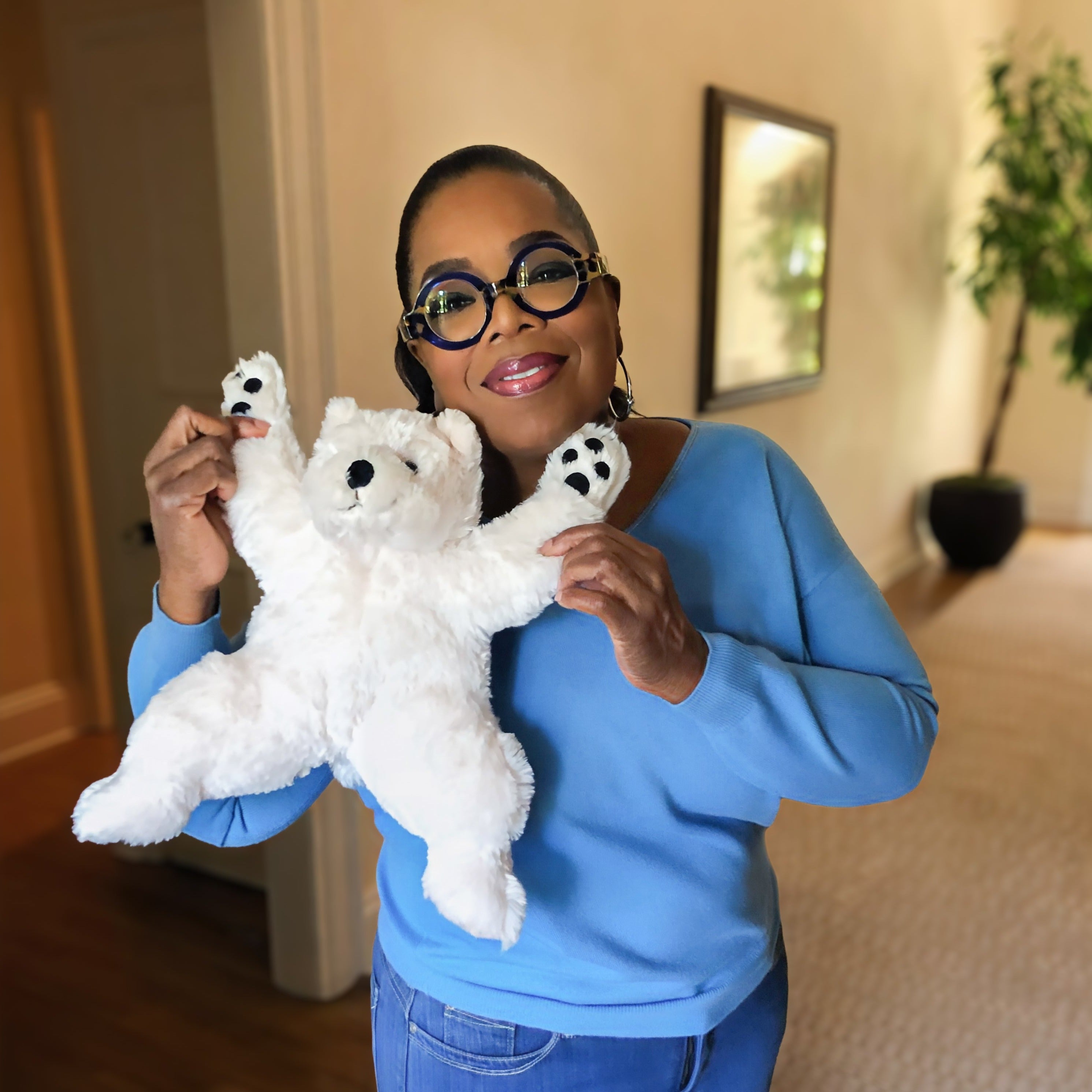 Antonio Baby Polar Bear Plush Toy: Soft, Huggable 16-inch Stuffed Animal