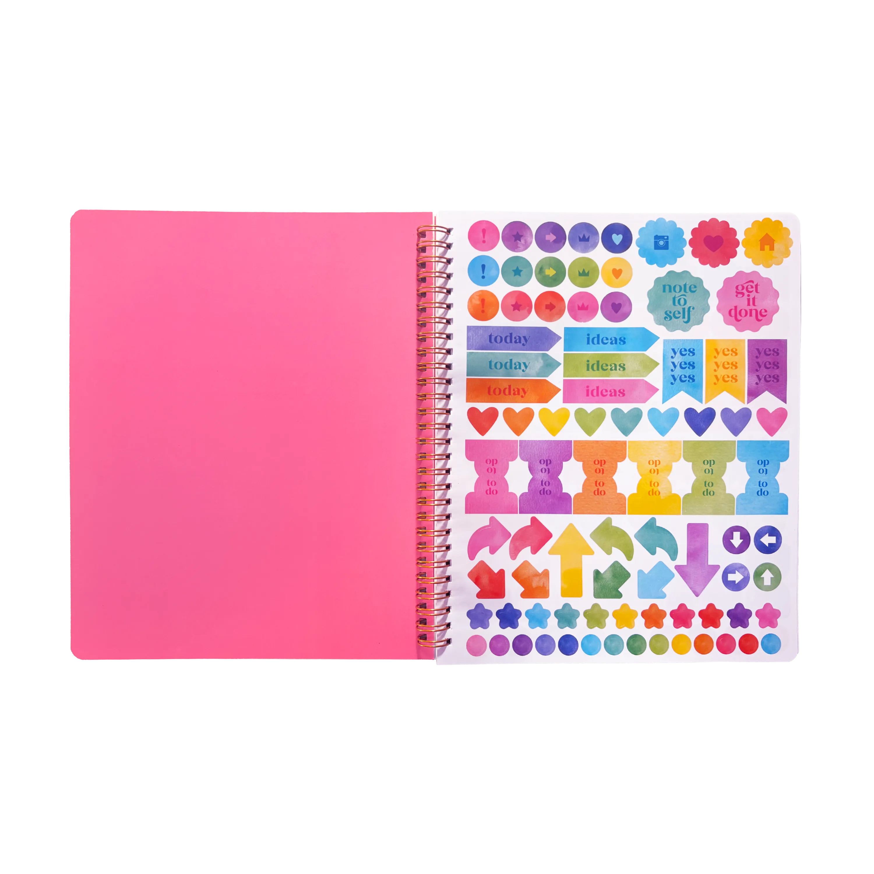 OOLY Artful Notes Geoscape Reverse Coloring Notebook 100 Pages