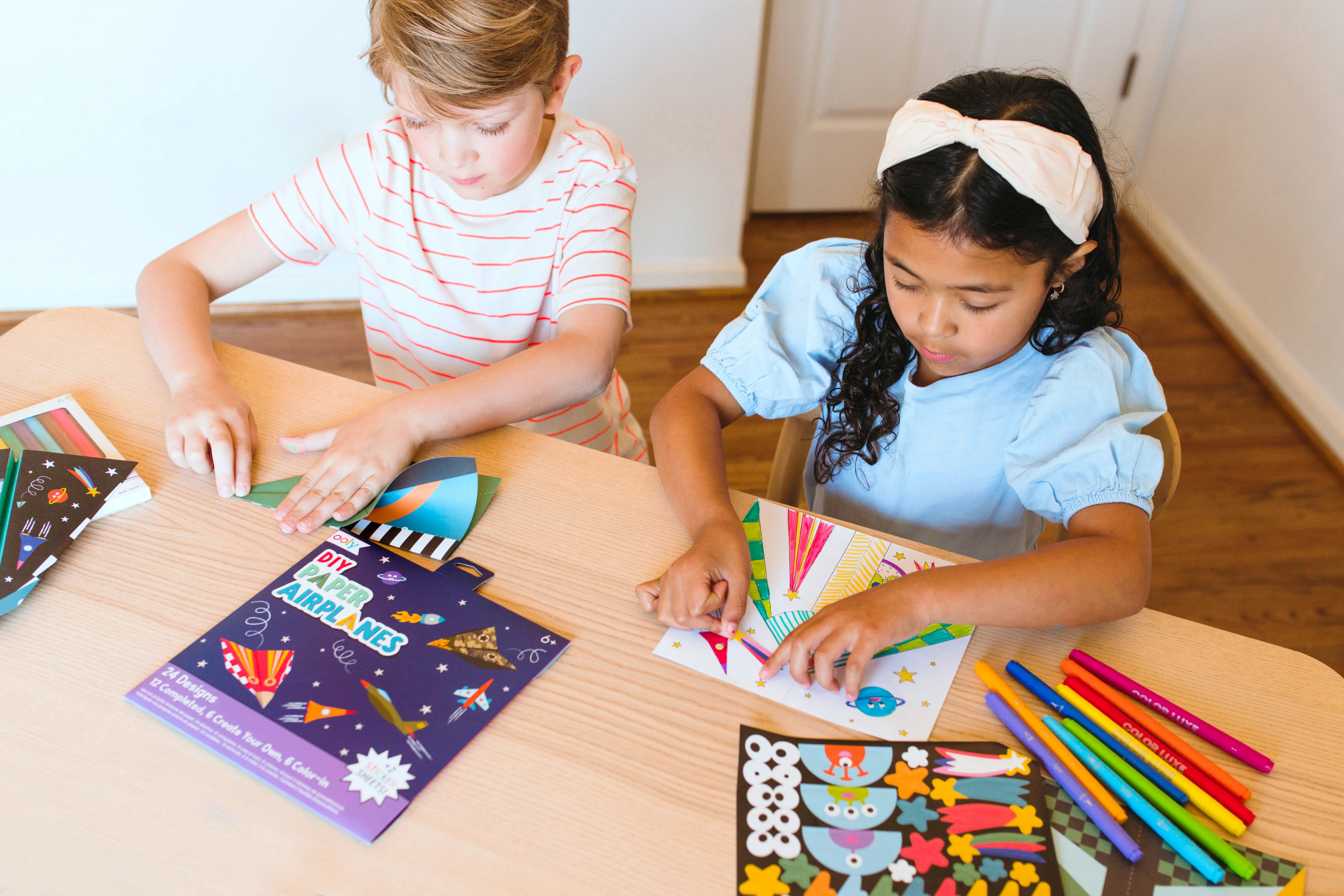 OOLY DIY Paper Airplanes Activity Kit 24ct