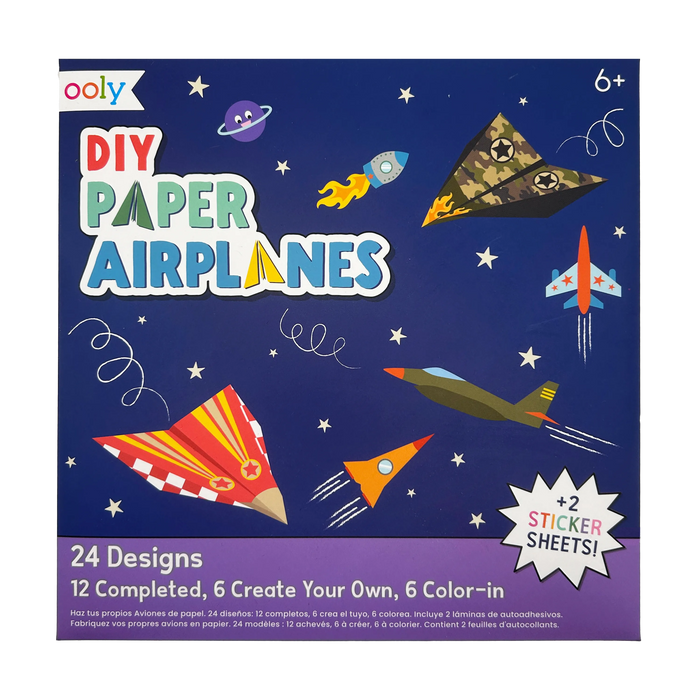OOLY DIY Paper Airplanes Activity Kit 24ct