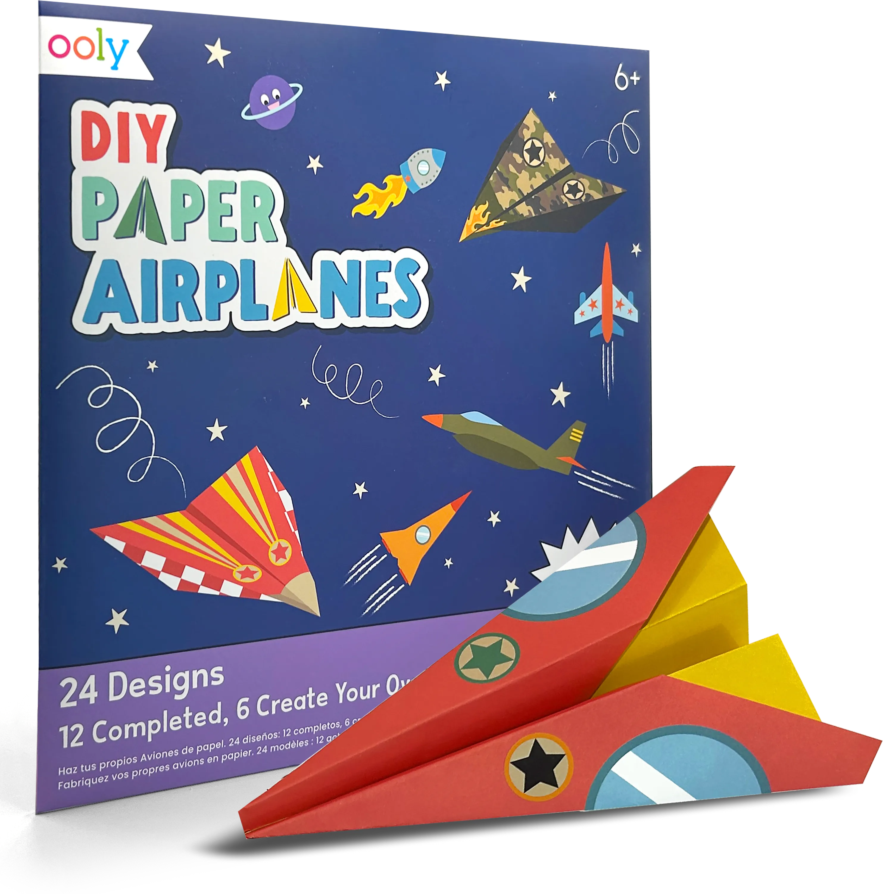 OOLY DIY Paper Airplanes Activity Kit 24ct