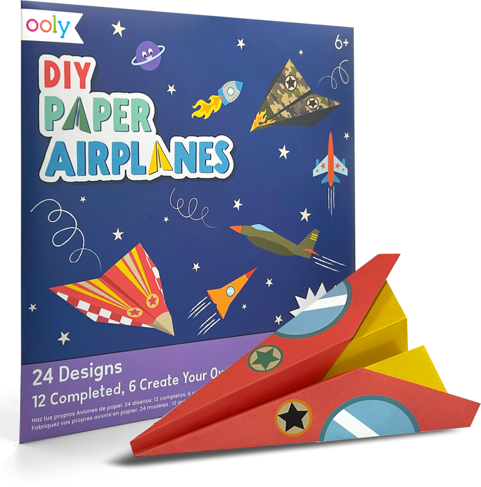 OOLY DIY Paper Airplanes Activity Kit 24ct