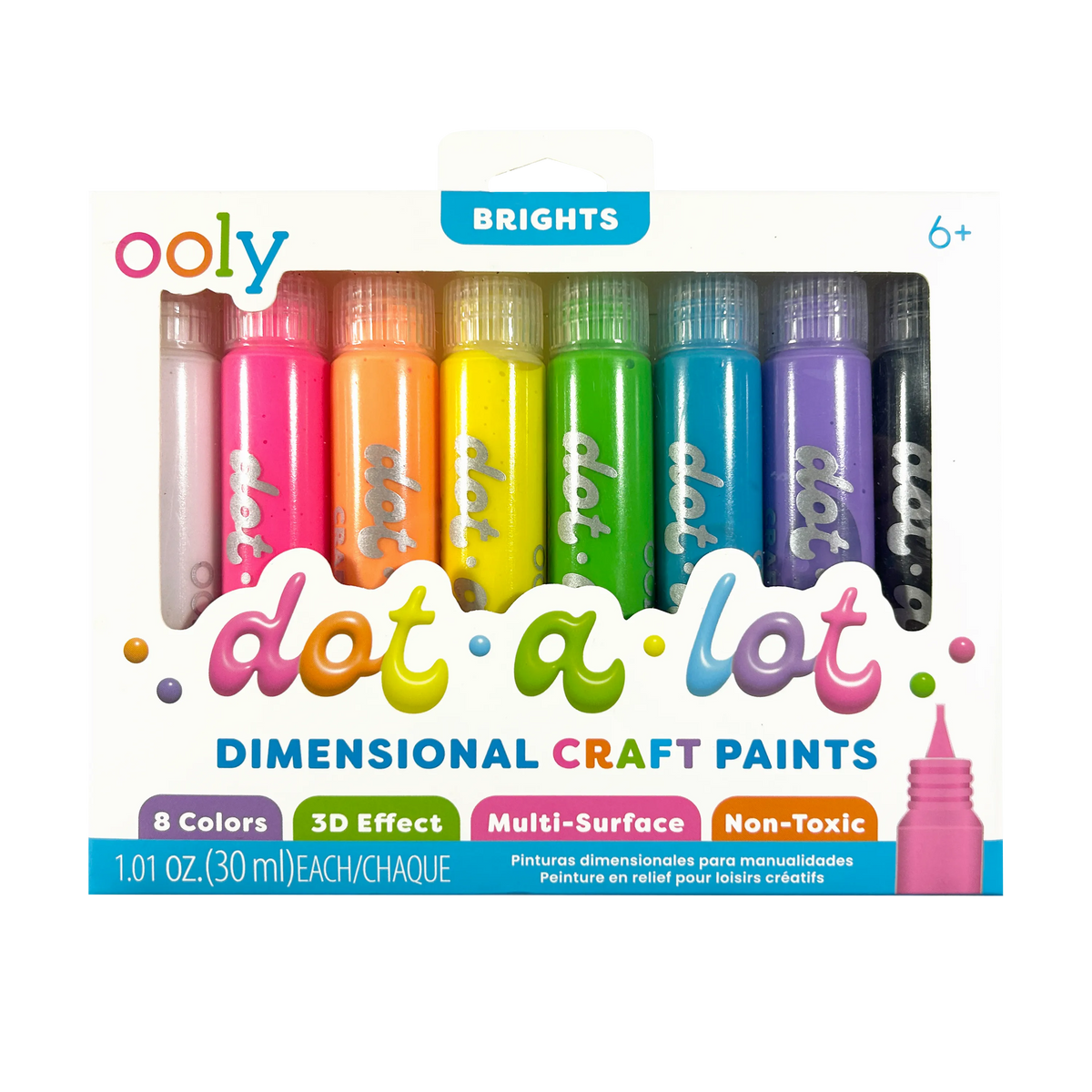 OOLY Dot-a-Lot 3D Dimensional Craft Paint Set 8ct