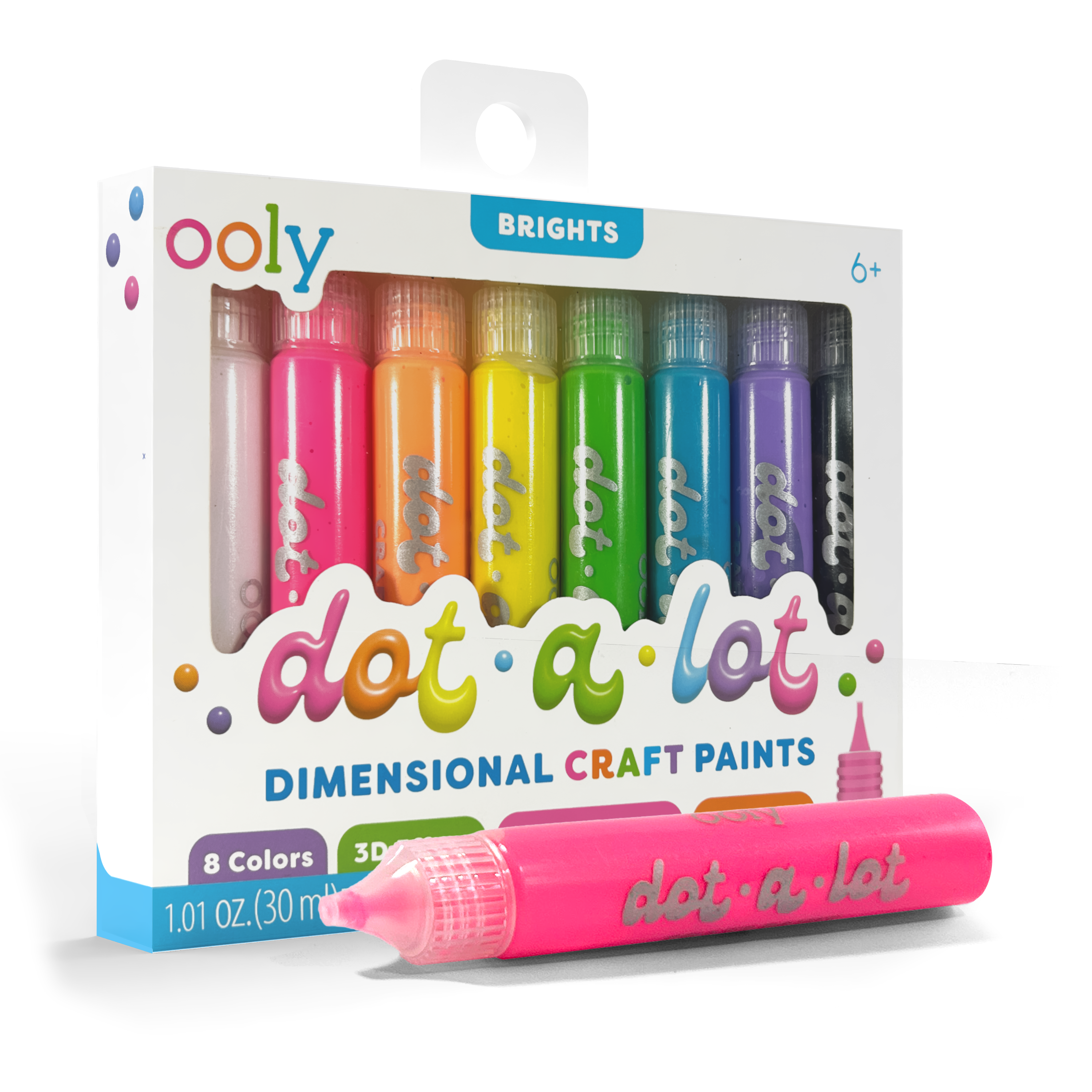 OOLY Dot-a-Lot 3D Dimensional Craft Paint Set 8ct