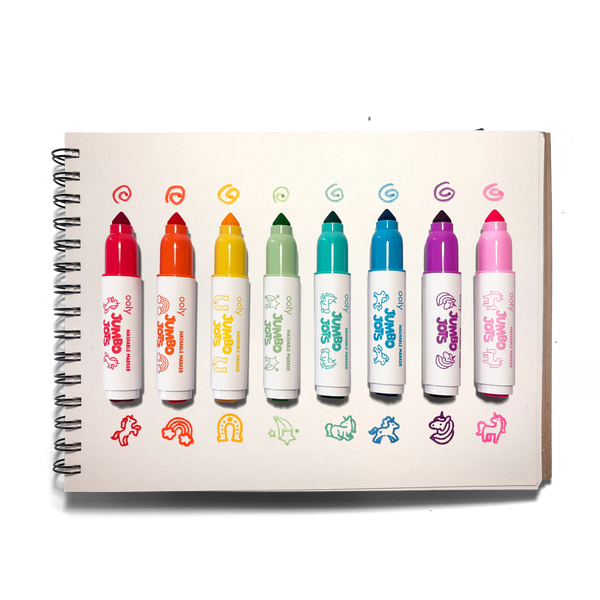 Jumbo Jots Dual Tip Cone and Stamp Markers