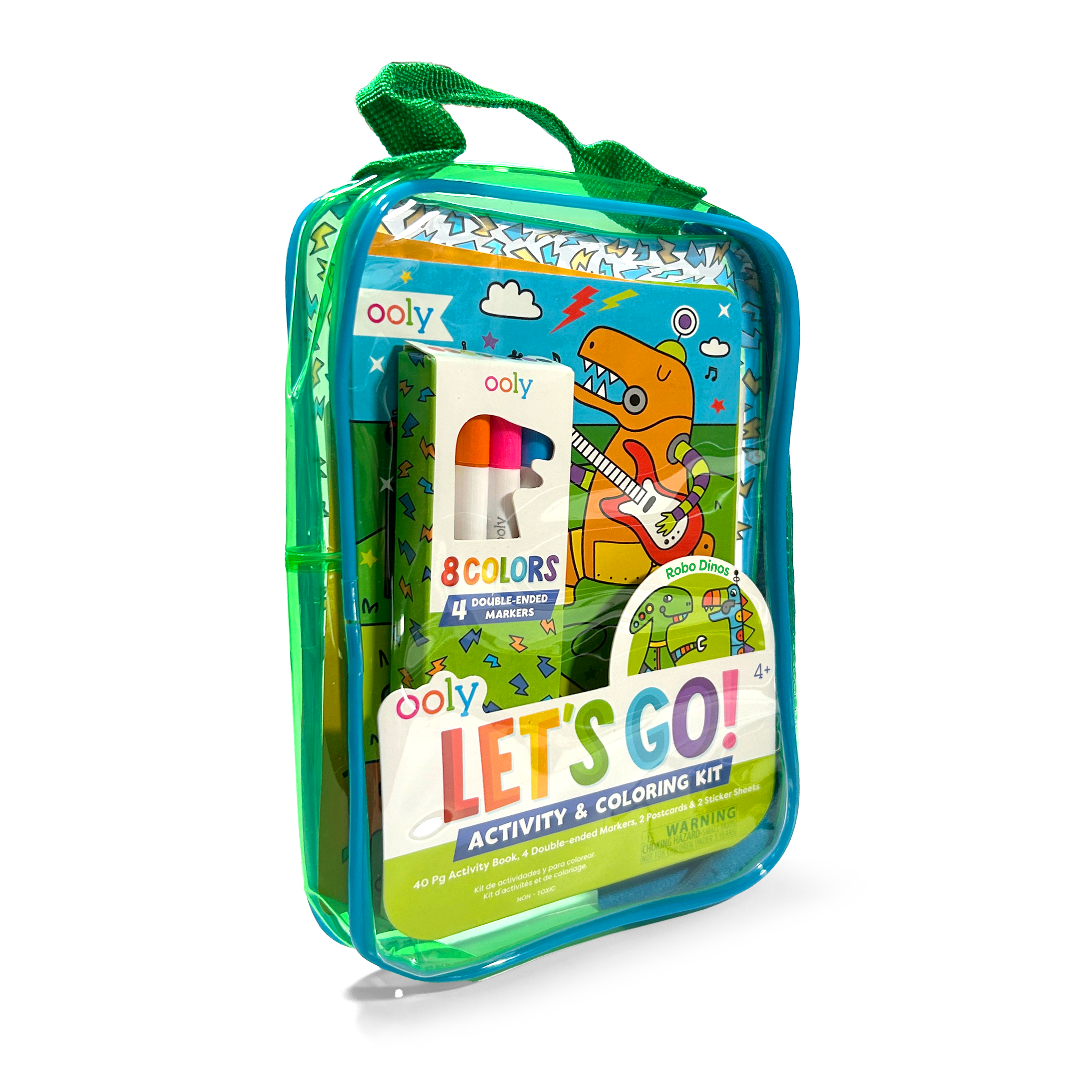 OOLY Let's Go! Robo Dinos Activity & Coloring Kit